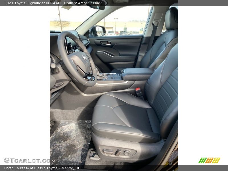 Opulent Amber / Black 2021 Toyota Highlander XLE AWD