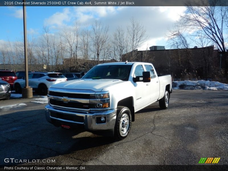 Summit White / Jet Black 2016 Chevrolet Silverado 2500HD LT Crew Cab 4x4
