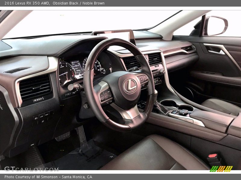 Obsidian Black / Noble Brown 2016 Lexus RX 350 AWD