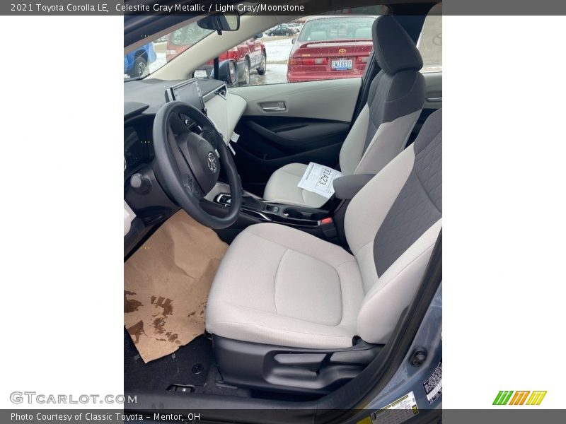 Celestite Gray Metallic / Light Gray/Moonstone 2021 Toyota Corolla LE