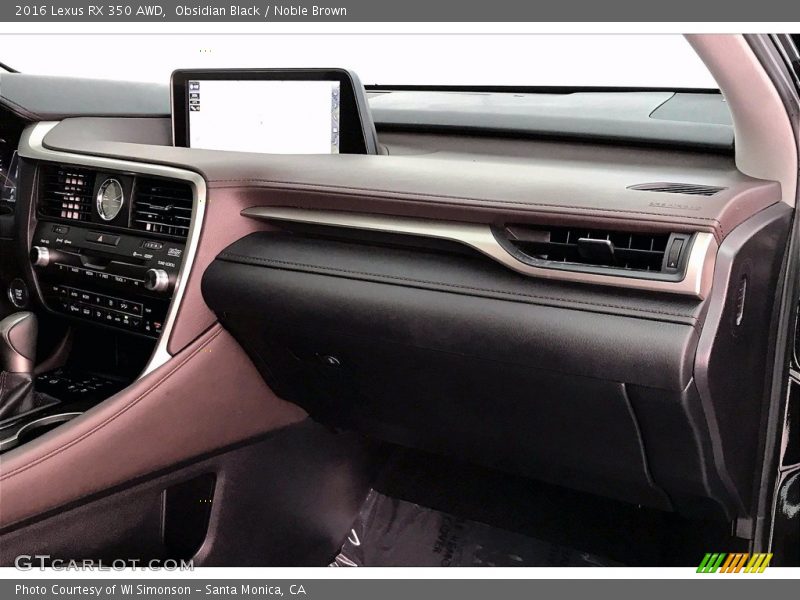Obsidian Black / Noble Brown 2016 Lexus RX 350 AWD
