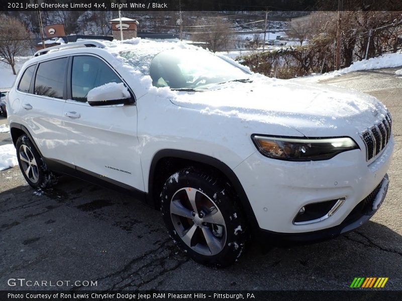 Bright White / Black 2021 Jeep Cherokee Limited 4x4
