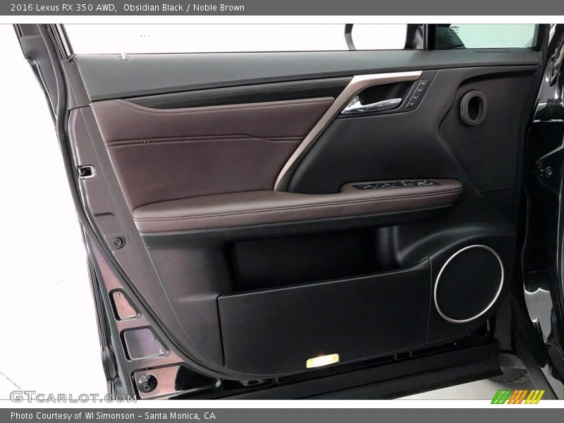 Obsidian Black / Noble Brown 2016 Lexus RX 350 AWD