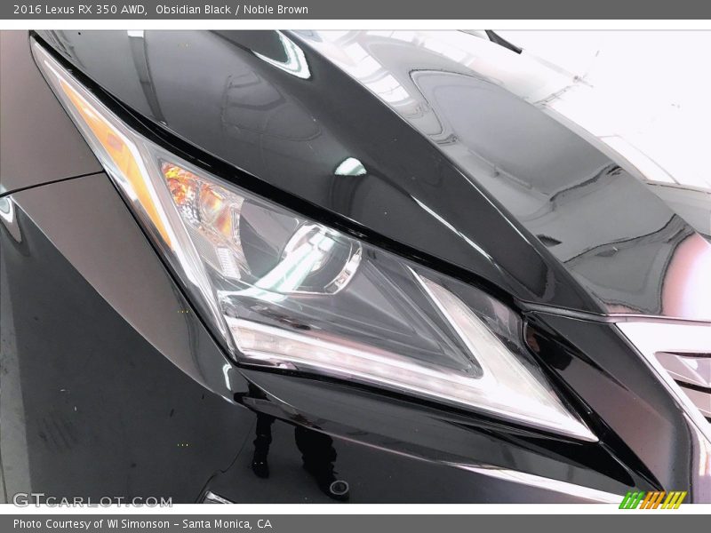Obsidian Black / Noble Brown 2016 Lexus RX 350 AWD