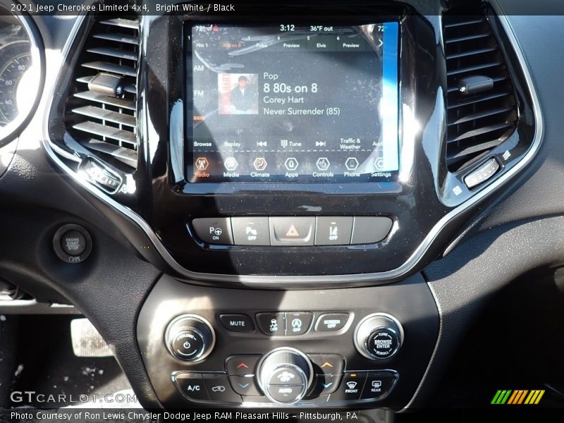 Bright White / Black 2021 Jeep Cherokee Limited 4x4