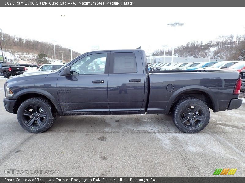 Maximum Steel Metallic / Black 2021 Ram 1500 Classic Quad Cab 4x4