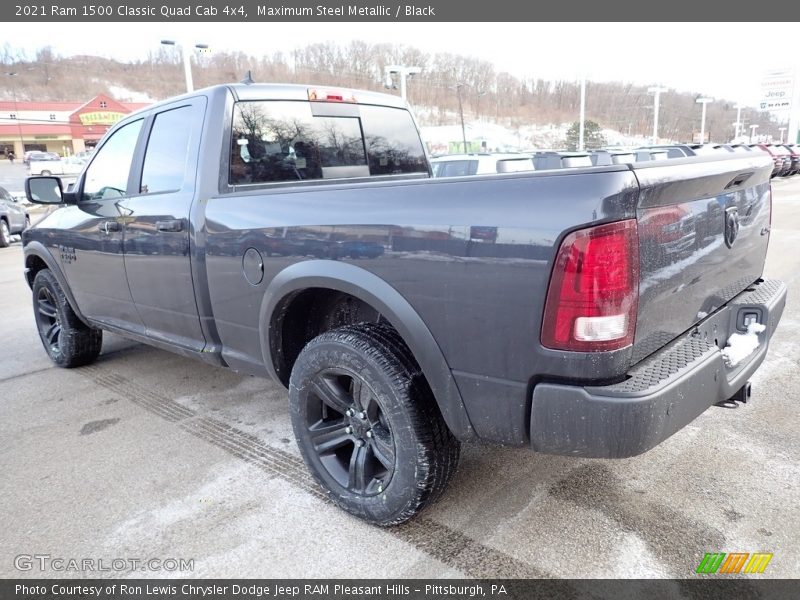 Maximum Steel Metallic / Black 2021 Ram 1500 Classic Quad Cab 4x4