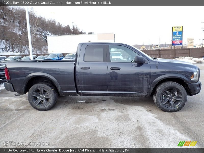 Maximum Steel Metallic / Black 2021 Ram 1500 Classic Quad Cab 4x4