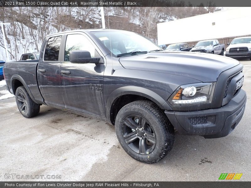 Maximum Steel Metallic / Black 2021 Ram 1500 Classic Quad Cab 4x4