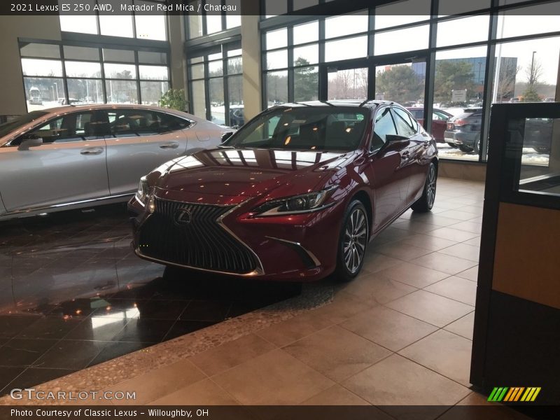 Matador Red Mica / Chateau 2021 Lexus ES 250 AWD