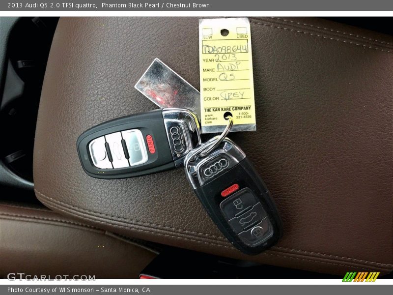 Phantom Black Pearl / Chestnut Brown 2013 Audi Q5 2.0 TFSI quattro