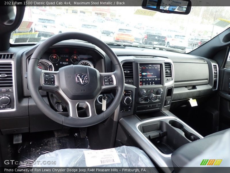 Maximum Steel Metallic / Black 2021 Ram 1500 Classic Quad Cab 4x4