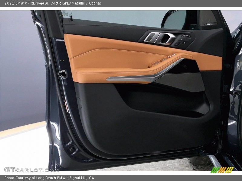 Arctic Gray Metallic / Cognac 2021 BMW X7 xDrive40i