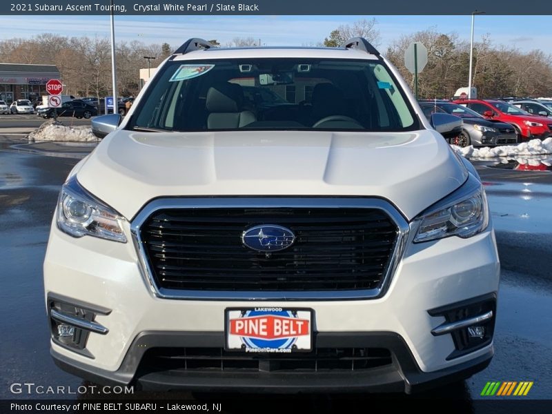 Crystal White Pearl / Slate Black 2021 Subaru Ascent Touring