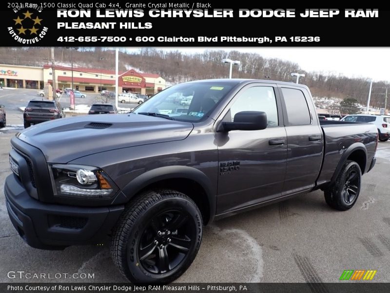 Granite Crystal Metallic / Black 2021 Ram 1500 Classic Quad Cab 4x4