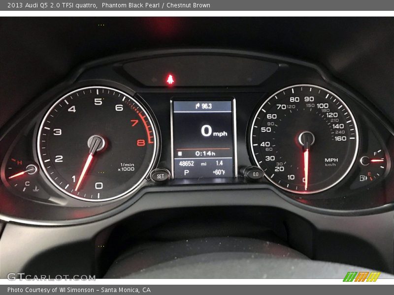 Phantom Black Pearl / Chestnut Brown 2013 Audi Q5 2.0 TFSI quattro