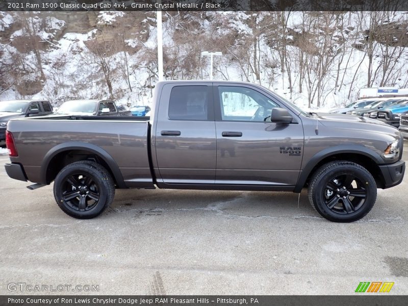 Granite Crystal Metallic / Black 2021 Ram 1500 Classic Quad Cab 4x4