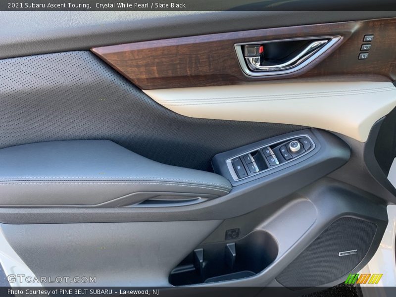 Crystal White Pearl / Slate Black 2021 Subaru Ascent Touring