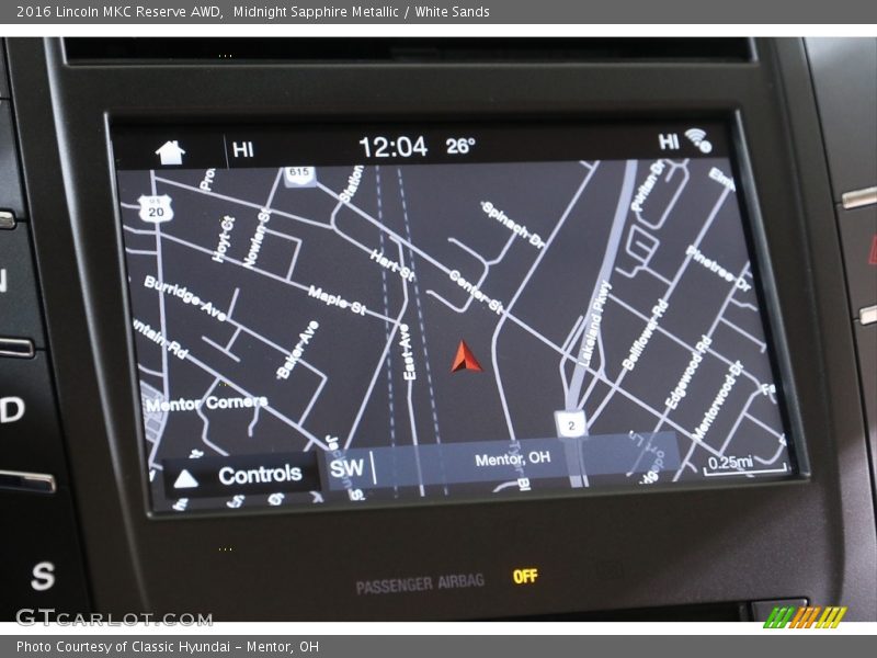 Navigation of 2016 MKC Reserve AWD