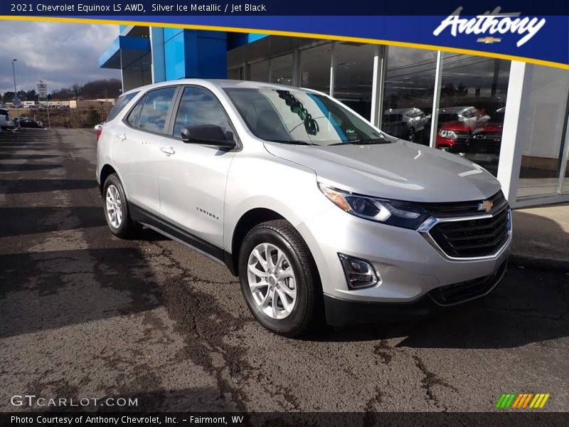 Silver Ice Metallic / Jet Black 2021 Chevrolet Equinox LS AWD