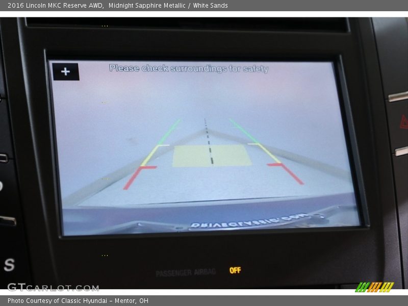 Midnight Sapphire Metallic / White Sands 2016 Lincoln MKC Reserve AWD