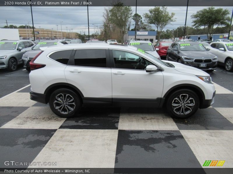 Platinum White Pearl / Black 2020 Honda CR-V EX