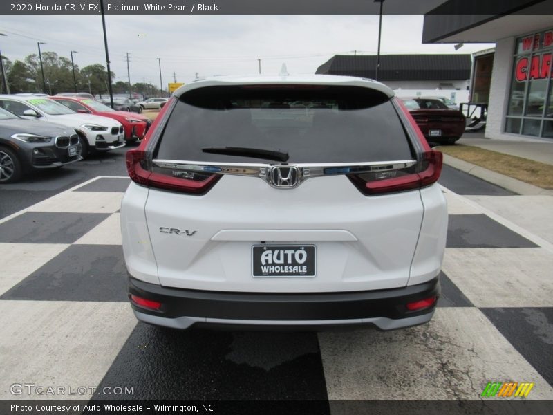 Platinum White Pearl / Black 2020 Honda CR-V EX