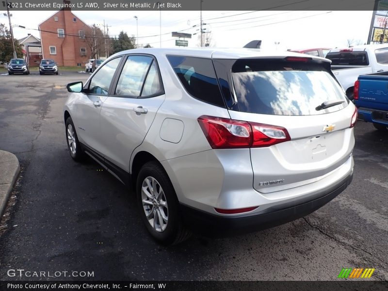 Silver Ice Metallic / Jet Black 2021 Chevrolet Equinox LS AWD