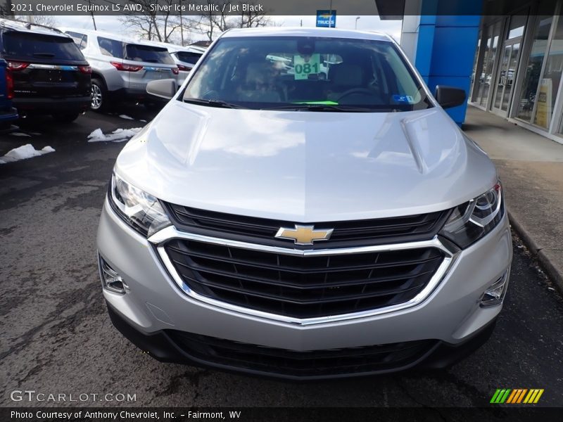 Silver Ice Metallic / Jet Black 2021 Chevrolet Equinox LS AWD