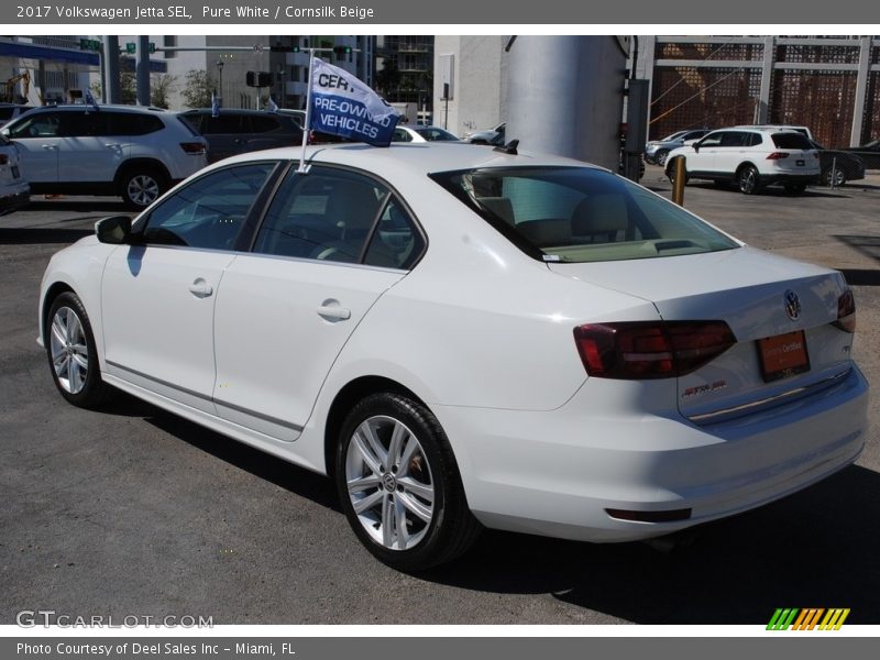 Pure White / Cornsilk Beige 2017 Volkswagen Jetta SEL