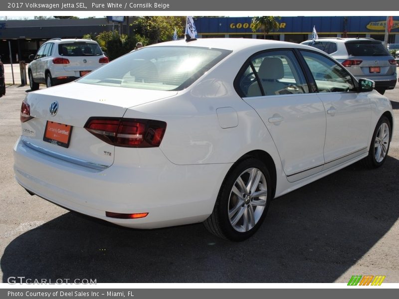 Pure White / Cornsilk Beige 2017 Volkswagen Jetta SEL