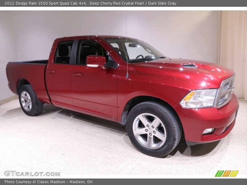 Deep Cherry Red Crystal Pearl / Dark Slate Gray 2012 Dodge Ram 1500 Sport Quad Cab 4x4