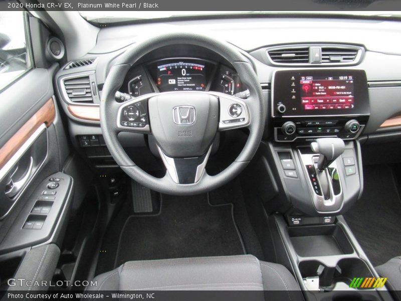Platinum White Pearl / Black 2020 Honda CR-V EX
