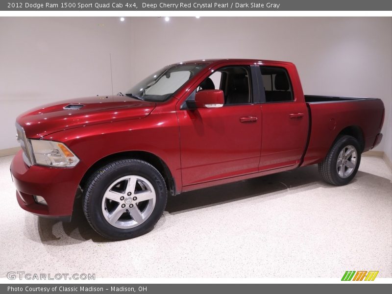 Deep Cherry Red Crystal Pearl / Dark Slate Gray 2012 Dodge Ram 1500 Sport Quad Cab 4x4