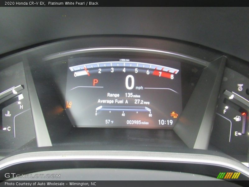 Platinum White Pearl / Black 2020 Honda CR-V EX