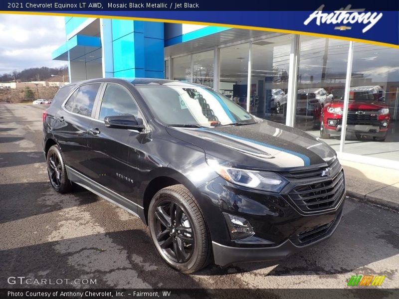 Mosaic Black Metallic / Jet Black 2021 Chevrolet Equinox LT AWD