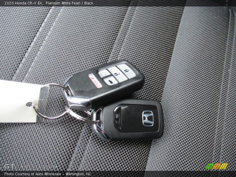 Platinum White Pearl / Black 2020 Honda CR-V EX