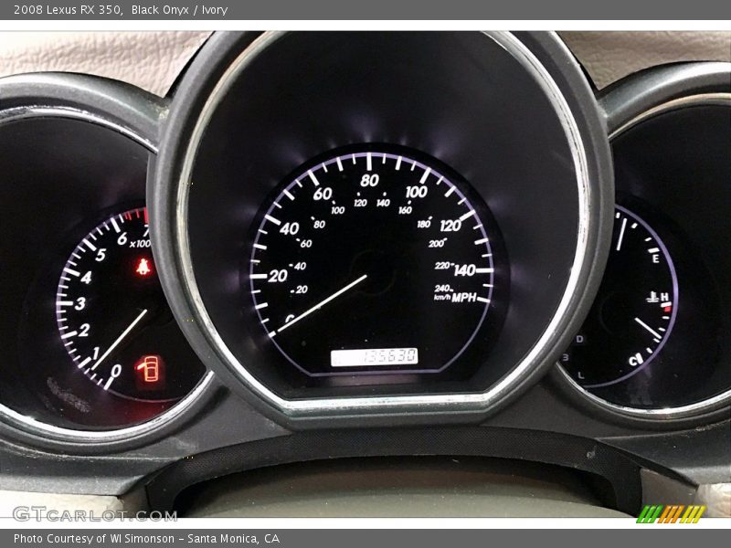 Black Onyx / Ivory 2008 Lexus RX 350