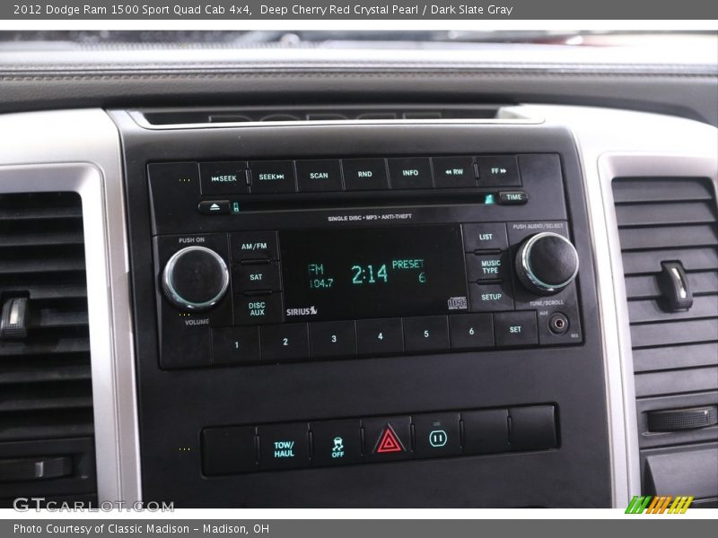 Deep Cherry Red Crystal Pearl / Dark Slate Gray 2012 Dodge Ram 1500 Sport Quad Cab 4x4