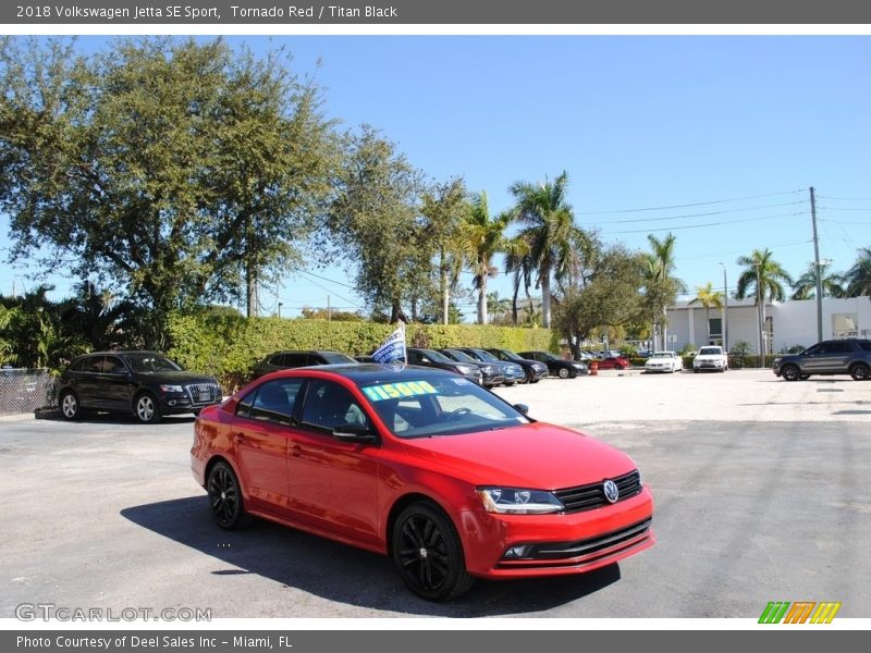 Tornado Red / Titan Black 2018 Volkswagen Jetta SE Sport