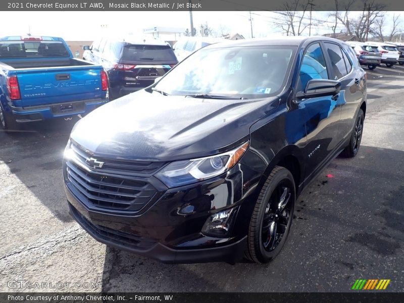 Mosaic Black Metallic / Jet Black 2021 Chevrolet Equinox LT AWD