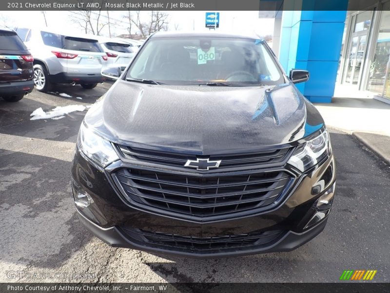 Mosaic Black Metallic / Jet Black 2021 Chevrolet Equinox LT AWD