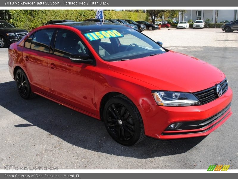 Tornado Red / Titan Black 2018 Volkswagen Jetta SE Sport