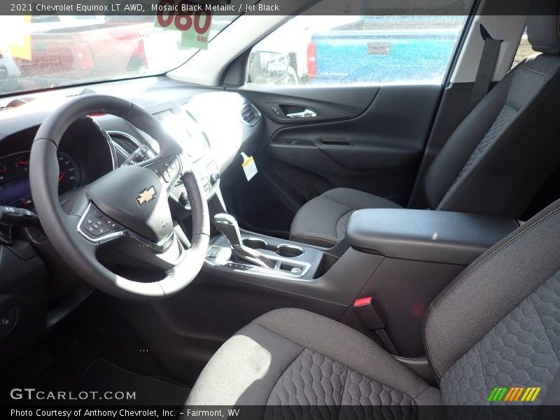 Mosaic Black Metallic / Jet Black 2021 Chevrolet Equinox LT AWD