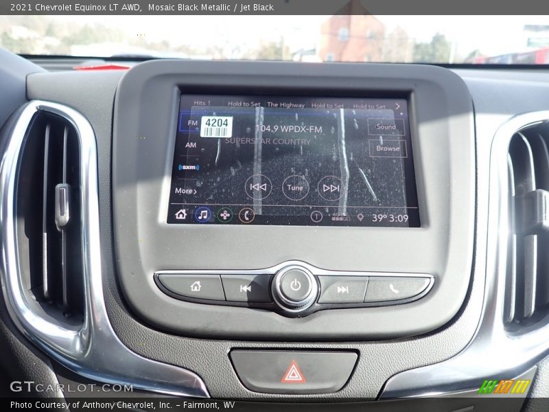 Mosaic Black Metallic / Jet Black 2021 Chevrolet Equinox LT AWD