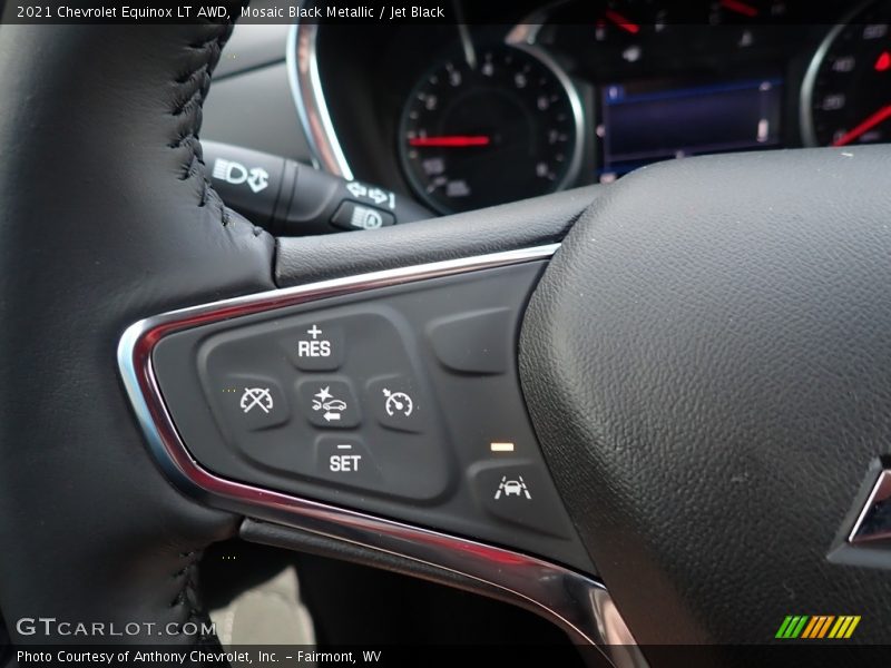Mosaic Black Metallic / Jet Black 2021 Chevrolet Equinox LT AWD