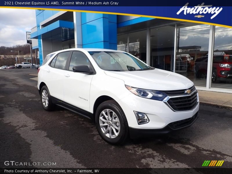 Summit White / Medium Ash Gray 2021 Chevrolet Equinox LS AWD