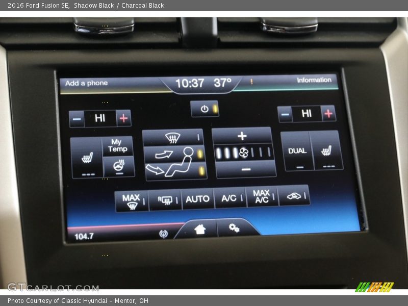 Shadow Black / Charcoal Black 2016 Ford Fusion SE