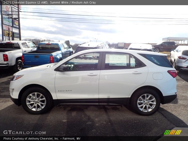 Summit White / Medium Ash Gray 2021 Chevrolet Equinox LS AWD