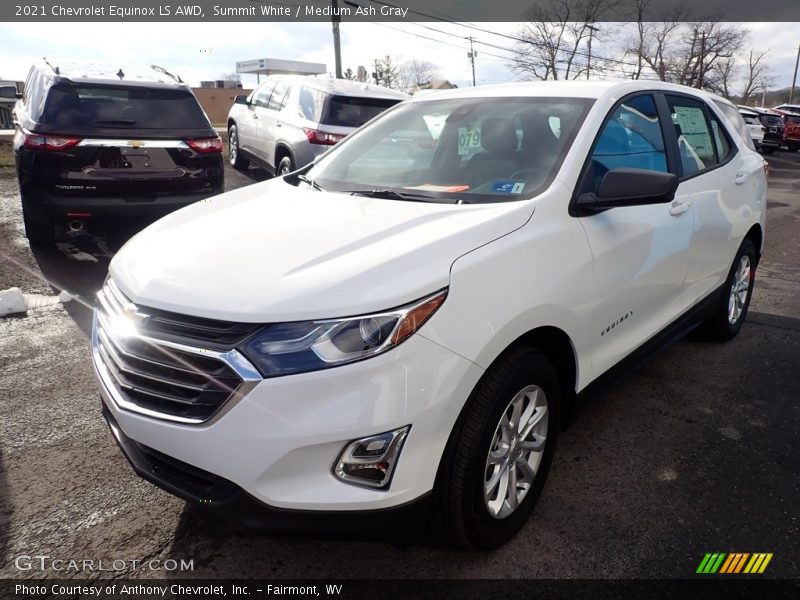 Summit White / Medium Ash Gray 2021 Chevrolet Equinox LS AWD